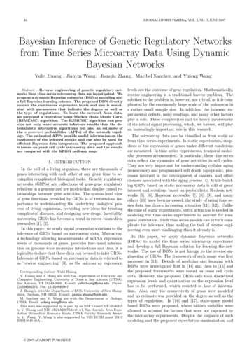 Bayesian Inference Of Genetic . - Compgenomics.utsa.edu