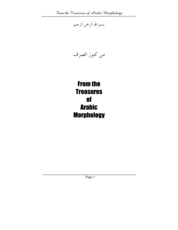 Treasures Of Arabic Morphology - WordPress 