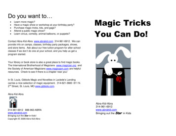 Do You Want To Magic Tricks You Can Do!