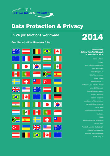 Data Protection & Privacy In 26 Jurisdictions Worldwide 2014