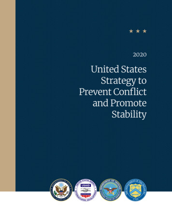 United States Strategy To - United States Department Of State