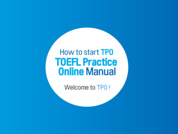 How To Start TPO TOEFL Practice Online Manual
