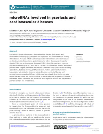MicroRNAs Involved In Psoriasis And Cardiovascular Diseases - Vb
