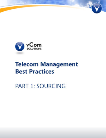 Telecom Management Best Practices Part 1: Sourcing