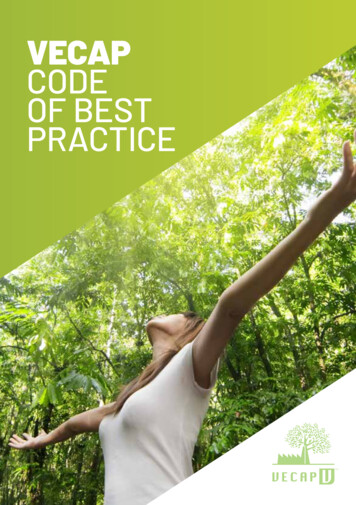 VECAP Code Of Best Practices 2019 - BSEF