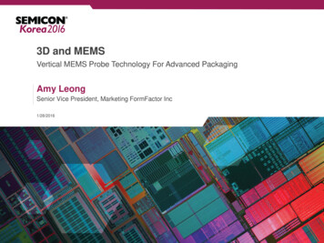 3D And MEMS