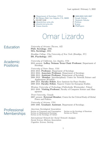 Omar Lizardo - University Of California, Los Angeles