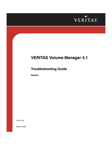 VERITAS Volume Manager 4