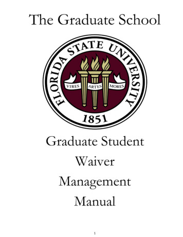 The Graduate School - Florida State University