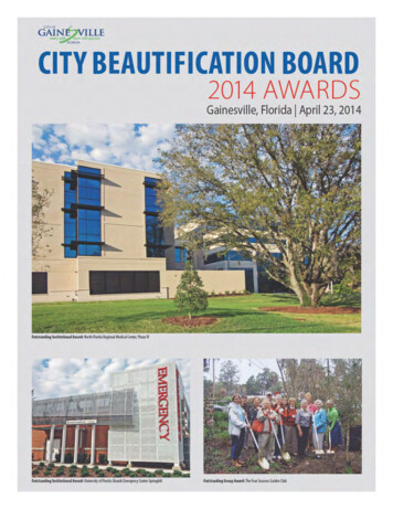 CITY BEAUTIFICATION BOARD - City Of Gainesville