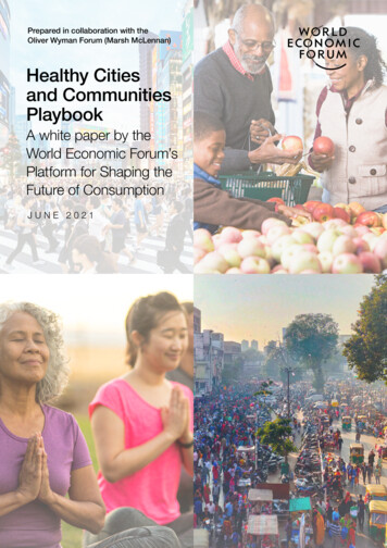 Healthy Cities And Communities Playbook - World Economic 