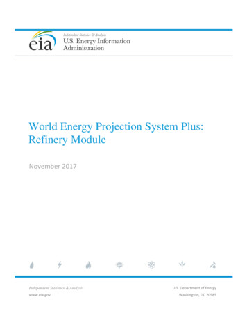 World Energy Projection System Plus: Refinery Module