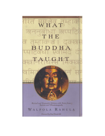What The Buddha Taught - A Handful Of Leaves