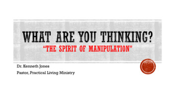 “THE SPIRIT OF MANIPULATION”