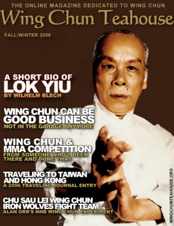 Fall Issue 2006-1 - The Wing Chun Archive