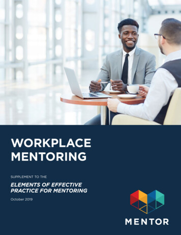 Workplace Mentoring