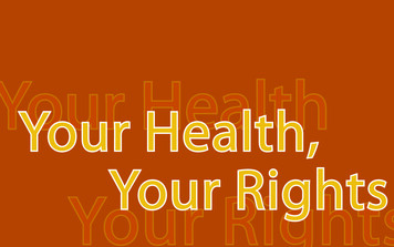 Your Health Your Health, Your Rights - ACLU Of Northern CA