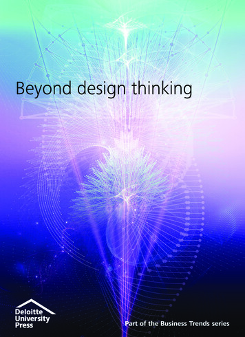 Beyond Design Thinking - Deloitte