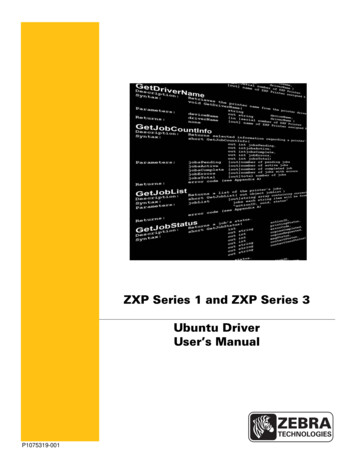 ZXP Series 1 And ZXP Series 3 Ubuntu Driver User's Manual (en)