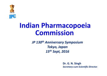 Indian Pharmacopoeia Commission - Pmda