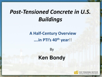 Post-Tensioned Concrete In Buildings
