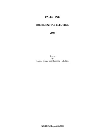 Palestine: Presidential Election 2005
