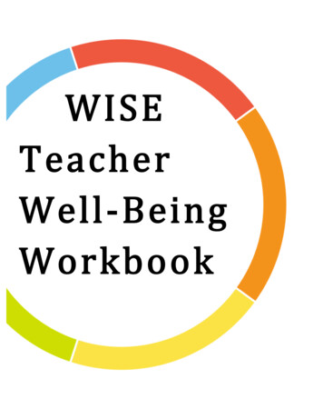 10-23-19 WISE Teacher Well-Being Workbook