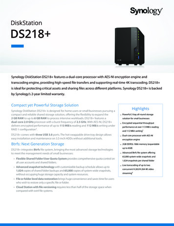 DiskStation DS218 - Etilize