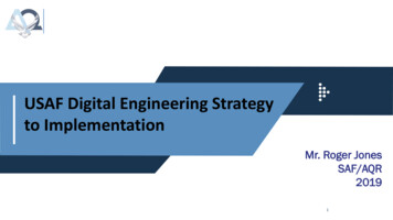 USAF Digital Engineering Strategy To Implementation - NIST