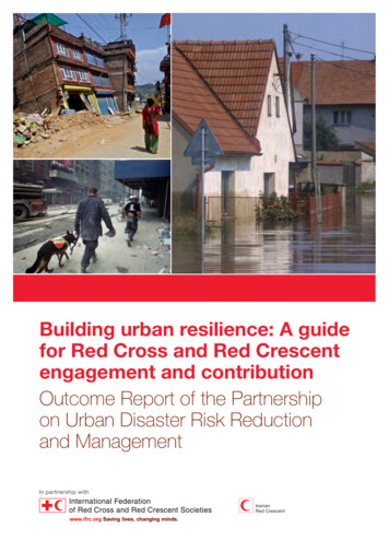 Building Urban Resilience: A Guide For Red Cross And Red Crescent .