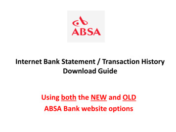 Internet Bank Statement / Transaction History .