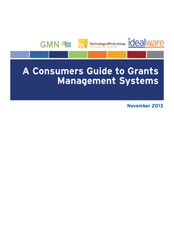 A Consumers Guide To Grants Management Systems - IssueLab