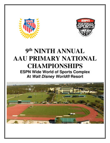 9th NINTH ANNUAL AAU PRIMARY NATIONAL CHAMPIONSHIPS