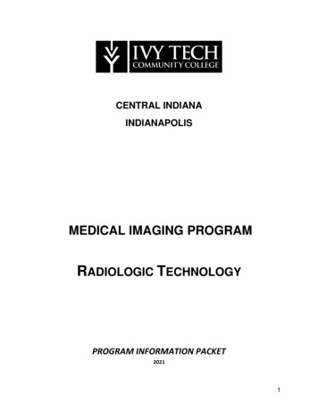 MEDICAL IMAGING PROGRAM - Ivy Tech Community College Of Indiana
