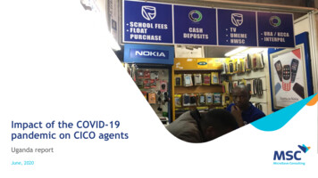 Impact Of The COVID-19 Pandemic On CICO Agents - Microsave