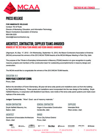 2012 MCAA Team Awards Press Release - Cdnassets.hw 