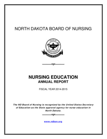 FISCAL YEAR 2014-2015 - North Dakota