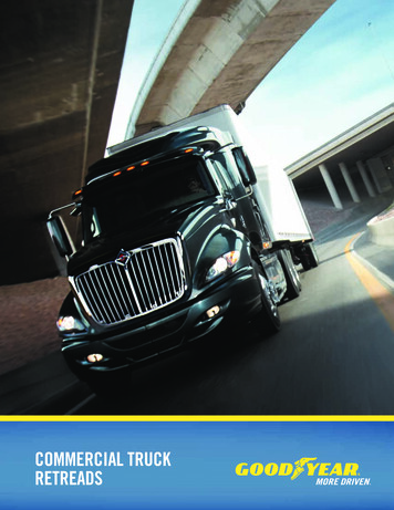 COMMERCIAL TRUCK RETREADS - Goodyear Truck Tires