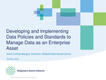 Developing And Implementing Data Policies And Standards . - WildApricot