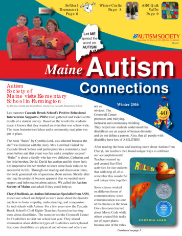 Let ME Spread The Word On AUTISM Autism Maine Connections