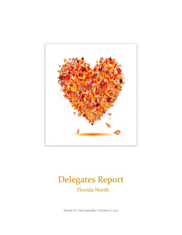 Delegates Report