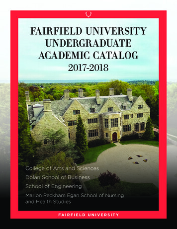Fairfield University Undergraduate Academic Catalog