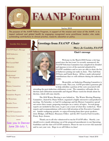 FAANP Forum - American Association Of Nurse Practitioners