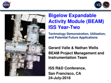 Bigelow Expandable Activity Module (BEAM) ISS Year-Two