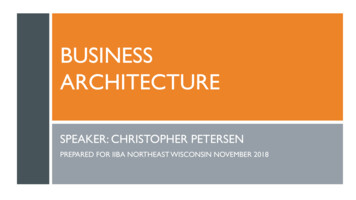 Business Architecture - IIBA