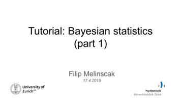 Tutorial: Bayesian Statistics (part 1) - Bachlab