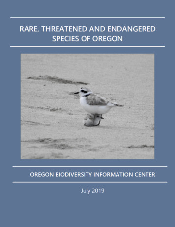 Oregon Biodiversity Information Center