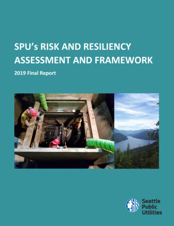SPU's RISK AND RESILIENCY