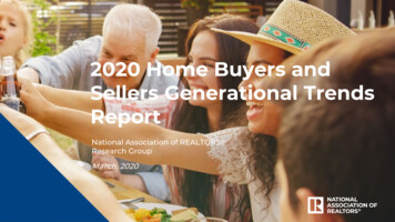 2020 Home Buyers And Sellers Generational Trends Report