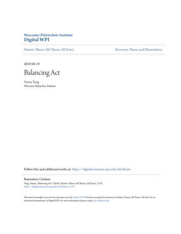 2019-04-19 Balancing Act - CORE